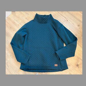 L.L. Bean funnel neck quilted fleece pullover size XS